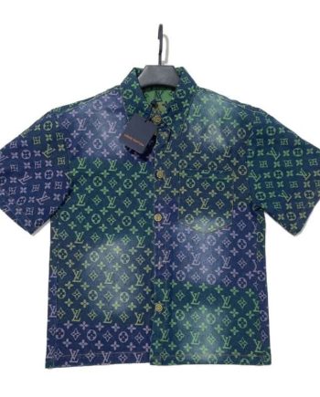 Replica Louis Vuitton New Demin Shirt  Short Sleeve  Streetwear#HTS309